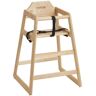 VEVOR Wooden High Chair for Babies & Toddlers, Double Solid Wood Feeding Chair, Eat & Grow Portable High Chair, Easy to Clean Baby Booster Seat, Compact Toddler Chair, Natural