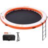 VEVOR Inflatable Floating Dock ø10FT Water Dock Platform with ø8FT Mesh Pool