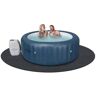 VEVOR 80 Inch Diameter Round Hot Tub Mat, Extra Large Inflatable Hot Tub Pad, Waterproof Slip-Proof Backing, Absorbent Spa Pool Ground Base Flooring Protector Mat Reusable Outdoor & Indoor