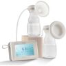 VEVOR Breast Pump, Single/Double Adjustable Electric Breast Pumps, 4 Modes & 9/15 Levels, Reciprocating Piston Pumps, 4000mAH Anti-Backflow Breastfeeding Pump with 300mmHg High Suction, 18/22mm Flange