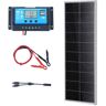 VEVOR 100W Monocrystalline Solar Panel Kit 12V Solar Panel & Charge Controller