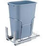 VEVOR Pull-Out Trash Can, 35L Single Bin, Under Mount Kitchen Waste Container with Slide, Handle and Door Mounting Kit, 110 lbs Load Capacity Heavy Duty Garbage Recycling Bin for Kitchen Cabinet, Sink