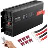 VEVOR Pure Sine Wave Inverter, 2000 Watt, DC 12V to AC 120V Power Inverter with 2 AC Outlets 2 USB Port 1 Type-C Port, LCD Display and Remote Controller for Medium-Sized Household Equipment, CE FCC