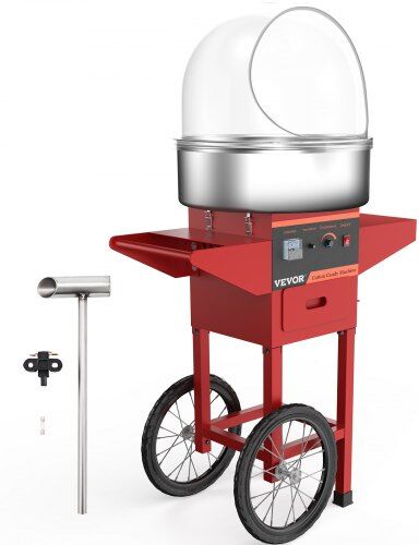 Vevor Commercial Cotton Candy Machine Sugar Floss Maker With Cart Cover