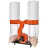 VEVOR 3HP Dust Collector with 2800 CFM Air Flow Bag Dust Collector 110V Portable Dust Collector 5 Micron Bag Filtration