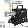 VEVOR Electric Meat Grinder, 419 Lb/H Capacity, 575W（1100W MAX) Industrial Meat Mincer w/ 2 Blade, 3 Grinding Plates, Sausage Maker Die-cast Aluminum Commercial Meat Grinder, ETL Listed