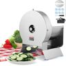 VEVOR Electric Vegetable Slicer, 0-0.5"/0-12mm Thickness Adjustable Commercial Slicer Machine, Convertible to Manual, Stainless Steel Food Cutter Slicing Machine, Large Feed Port for Potato, Tomato