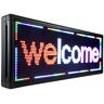 VEVOR Led Sign 40 x 15 inch Led Scrolling Sign 3 Color Red Green Yellow Digital Led Open Sign Outdoor WiFi High Resolution Bright Electronic Message Display Board with SMD Technology for Advertising