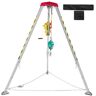 VEVOR Confined Space Rescue Tripod 1200lbs Winch with 8' Legs Confined Space Kit 98' Cable Rescue Tripod 32.8 Feet Fall Protection for Confined Space Rescue