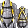 VEVOR Safety Harness, Full Body Harness, Safety Harness Fall Protection with Added Padding, and Side Rings and Dorsal D-Rings and a Lanyard, ANSI/ASSE Z359.11-2014, 240 lbs Max Weight, M