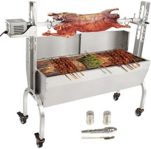 VEVOR Roaster Spit Rotisserie BBQ Grill Pig Lamb Chicken Roaster 50W 132LBS