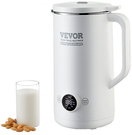 VEVOR Nut Milk Maker 8-in-1 Soy Milk Maker 8-Leaf Blades 600ML 2-18 Hours Timer