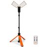 VEVOR Led Work Light, 2500 lm Led Light Stand, Work lights with stand, 27.6"-70" Adjustable, with Foldable Tripod Stand, Wireless Remote Control, Built-in rechargeable battery, Temperature Cycling