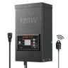 VEVOR 120W Low Voltage Landscape Transformer with Timer and Photocell Sensor, Waterproof Landscape Lighting Transformer, 120V AC to 12V AC for Outdoor, Spotlight, Pathway Light, Pool light, ETL