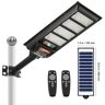 VEVOR 400W Solar Street Light, 800LM, LED Solar Flood Lights Outdoor with Infrared Remote Control, IP66 Waterproof Security Solar Motion Sensor Lamp for Garden Yard Home Path Garage Parking Lot