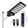 VEVOR 600W Solar Street Light, 1000LM, LED Solar Flood Lights Outdoor with Infrared Remote Control, IP66 Waterproof Security Solar Motion Sensor Lamp for Garden Yard Home Path Garage Parking Lot