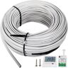 VEVOR Floor Heating Cable,338W 120V Floor Tile Heat Cable,88.2 FT Long,26.7 sqft,with Convenient Temperature Control Panel,No Noise or Radiation