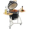 VEVOR 18" Ceramic Barbecue Grill Smoker Portable Round Outdoor Grill for Patio