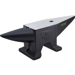 VEVOR Cast Iron Anvil, 110 Lbs(50kg) Single Horn Anvil with Large Countertop and Stable Base, High Hardness Rugged Round Horn Anvil Blacksmith, for Bending, Shaping