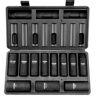 VEVOR 1/2" Drive Impact Socket Set, 11 Piece Deep Socket Set SAE 3/8"-1", 6 Point CR-V Alloy Steel for Auto Repair, Easy-to-Read Size Markings, Rugged Construction, Includes Storage Case