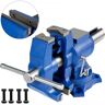 VEVOR 6" Heavy Duty Bench Vise , Double Swivel Rotating Vise Head/Body Rotates 360° ,Pipe Vise Bench Vices 30Kn Clamping Force,for Clamping Fixing Equipment Home or Industrial Use