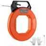 VEVOR Fish Tape, 125-foot, 3/16-inch, PET Wire Puller with Optimized Housing and Handle, Easy-to-Use Cable Puller Tool, Flexible Wire Fishing Tools for Walls and Electrical Conduit, Non-Conductive