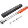 VEVOR Torque Wrench, 1/2-inch Drive Click Torque Wrench 10-150ft.lb/14-204n.m, Dual-Direction Adjustable Torque Wrench Set, Mechanical Dual Range Scales Torque Wrench Kit with Adapters Extension Rod