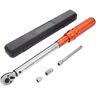 VEVOR Torque Wrench, 3/8-inch Drive Click Torque Wrench 10-80ft.lb/14-110n.m, Dual-Direction Adjustable Torque Wrench Set, Mechanical Dual Range Scales Torque Wrench Kit with Adapters Extension Rod