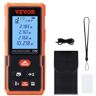 VEVOR Laser Measure, 229 ft, ±1/16'' Accuracy Laser Distance Measure with 99-Group Storage, ft/m/in/ft+in, 2'' Backlit LCD Screen Laser Meter, Pythagorean Mode, Measure Distance, Area and Volume