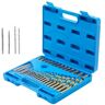 VEVOR Screw Extractor with Drill Bit Set, 35-Piece Bolt Extractor Kit, 19 PCS Bolt Extractors and 16 PCS Reverse HSS Drill Bits, with Storage Case, for Removing Damaged Bolts, Screws, and Nuts