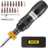 VEVOR Torque Screwdriver, 1/4" Drive Screwdriver Torque Wrench, Torque Screwdriver Electrician 20-70 in/lbs Torque Range Accurate to ±5%, Adjustable inch Pound Torque Screwdriver with Bits & Case