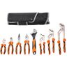 VEVOR 8-Piece Pliers Set, High Carbon Steel, 12"/10"/8" Groove Joint Pliers, 8" Linesman's Pliers, 6" Slip Joint Pliers, 8" Long Nose Pliers, 6" Diagonal Cutter, 10" Adjustable Wrench, and Tool Bag