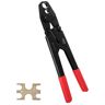 VEVOR PEX Crimping Tool, Dual Head Combo PEX Crimper Tool for 1/2" and 3/4" PEX Copper Crimp Rings, Compact Plumbing Crimp Tool with Go/No-Go Gauge, Well-Polished Jaw, Meets ASTM F1807 Standards