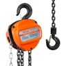 VEVOR 1/2 Ton Hand Chain Hoist 10 FT Come Along, 1100 lbs Capacity G80 Galvanized Carbon Steel with Double-Pawl Brake, Auto Chain Leading & 360° Rotation Hook, for Garage Factory Dock