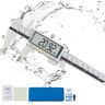 VEVOR Digital Caliper, Calipers Measuring Tool 0-6", Electronic Micrometer Caliper with Large LCD Screen, IP54 Waterproof & 4 Measurement Modes, Inch and Millimeter Conversion, Two Batteries Included