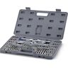 VEVOR Tap and Die Set, 60 PCS Tap Set Metric and Sae with Metal Storage Case, Carbon Steel pipe threader for Internal and External, Tap & Die Sets Used for Create New Threads or Repair Damaged Threads