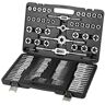 VEVOR Tap and Die Set, 110-Piece Include Metric Size M2 to M18, Bearing Steel Taps and Dies, Essential Threading Tool for Cutting External Internal Threads, with Complete Accessories and Storage Case