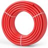 VEVOR PEX Pipe 3/4 Inch, 100 Feet Length PEX-B Flexible Pipe Tubing for Potable Water, Pex Water Lines for Hot/Cold Water & Easily Restore, Plumbing Applications with Free Cutter & Clamps ,Red