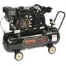 VEVOR 7HP Gas Powered Air Compressor, 21 Gallon Horizontal Air Compressor Tank, 9CFM@115PSI Gas Driven Piston Pump Air Compressed System with 115PSI Max Pressure for Construction Sites Workshop