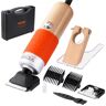 VEVOR Carpet Trimmer with Shearing Guide, 200W Electric Speed Adjustable Rug Carver, Tufting Shears with 2 Blades, Wooden Handle Carpet Carving Clippers for Handmade Rug Cleaning and Tufted Rug