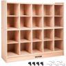 VEVOR Cubby Wooden Storage Unit 20 Cubby Storage Unit Classroom 30 Inch High Plywood Wooden Cubbies for Classroom