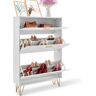 VEVOR Shoe Cabinet with 3 Flip Drawers, Shoe Storage Cabinet for Entryway, Free Standing Shoe Storage Organizer for Heels, Boots, Slippers in Hallway, Living Room