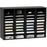 VEVOR Wood Literature Organizer, 36 Compartments, File Sorter with Removable Shelves, Mailboxes Slot for Office Home Classroom Mailrooms Organization, EPA Certified, Black