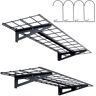 VEVOR Garage Storage Shelving, 2 Pack, 4 x 1 ft Heavy Duty Garage Shelves Wall Mounted, 400 lbs Load Capacity(Total) Garage Storage Rack Floating Shelves, Suitable for Shop, Shed, Garage Storage