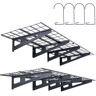 VEVOR Garage Storage Shelving, 2 Pack, 6 x 2 ft Heavy Duty Garage Shelves Wall Mounted, 1000 lbs Load Capacity(Total) Garage Storage Rack Floating Shelves, Suitable for Shop, Shed, Garage Storage