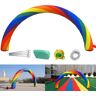 VEVOR Inflatable Rainbow Arch 26ftx10ft with 110W Blower for Advertising Party Celebration Garden