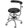 VEVOR Medical Dental Stool Dentist Chair with 360 Degree Rotation Armrest PU Leather Assistant Stool Chair Height Adjustable Doctor Chair