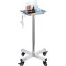 VEVOR Mayo Stand, Stainless Steel Mayo Tray, Load Capacity up to 36 lbs, Adjustable Height 31.9"-55", Medical Tray on Wheels with Removable Tray for Spa, Salon, Clinic, Personal Care