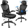 VEVOR Office Chair with Adjustable Lumbar Support, High Back Ergonomic Desk Chair with Adjustable Headrest, Ergonomic Office Chair Backrest with 2D Armrest, Computer Chair for Home, Office