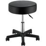 VEVOR Rolling Stools with Wheels, 400 LBS Weight Capacity Adjustable Height Stool with Ultra-Thick Seat Cushion, Swivel Stools Chair for Salon, Bar, Home, Office, Tatoo, Medical, Massage, Black